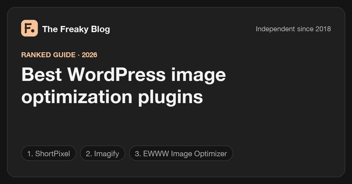 Best WordPress image optimization plugins