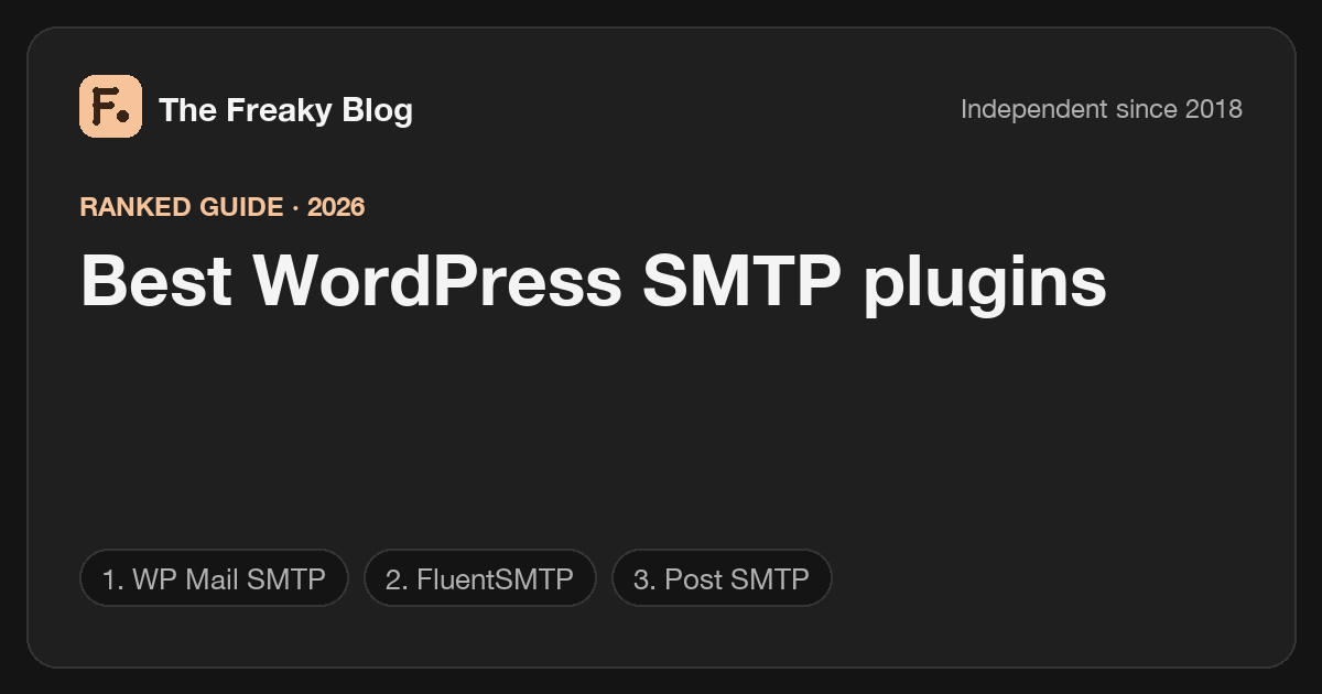 Best WordPress SMTP plugins