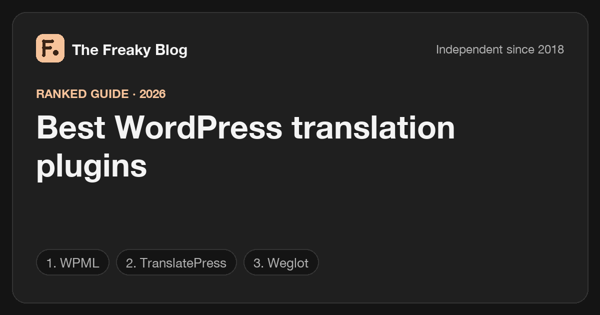 Best WordPress translation plugins