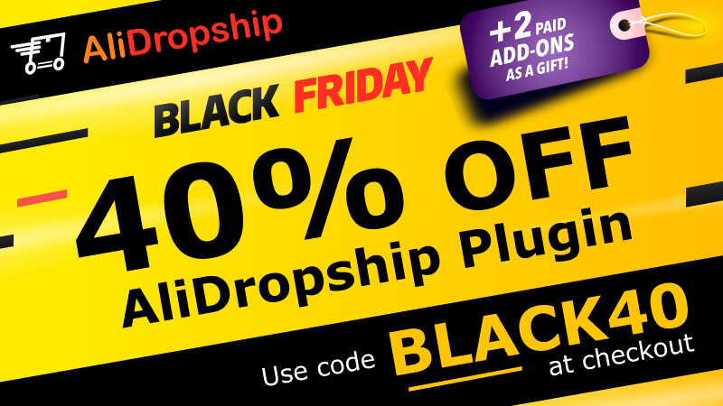 AliDropship Coupon [Flat 35% OFF] Black Friday Deal 1