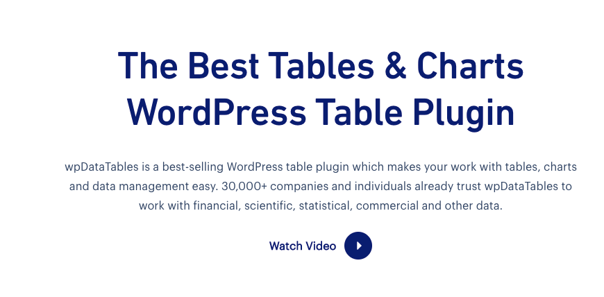 Best Wordpress Table Plugins 3