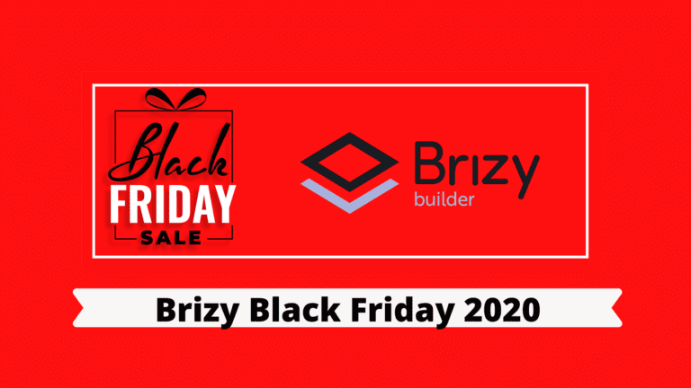 Brizy Black Friday 2023: [30% OFF] on Yearly Plans